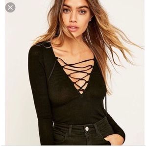 Project Social T lace up top urban outfitters